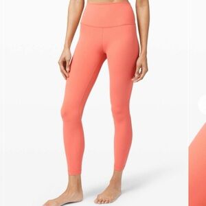 Lululemon Align Pant Leggings 25” Rustic Coral size 6 worn once align II cool